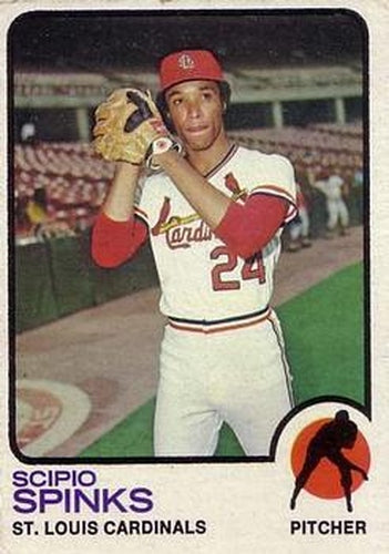 #417c Scipio Spinks - St. Louis Cardinals - 1973 Topps Baseball
