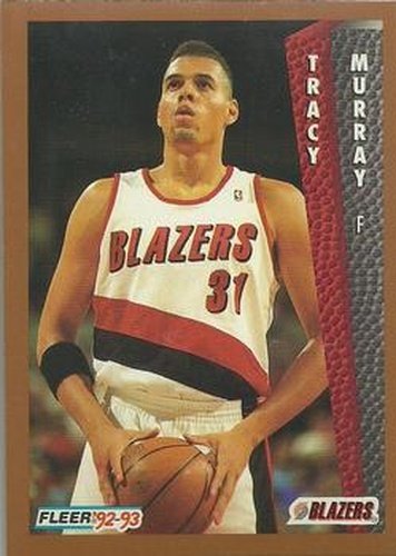 #418 Tracy Murray - Portland Trail Blazers - 1992-93 Fleer Basketball