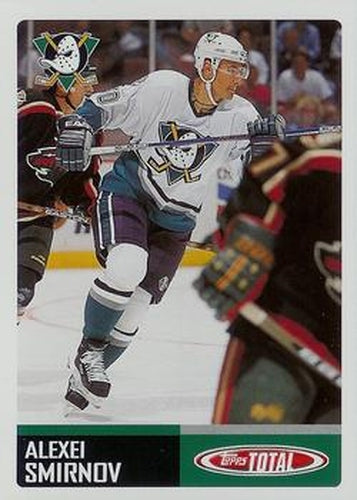 #418 Alexei Smirnov - Anaheim Mighty Ducks - 2002-03 Topps Total Hockey