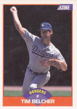 #418 Tim Belcher - Los Angeles Dodgers - 1989 Score Baseball