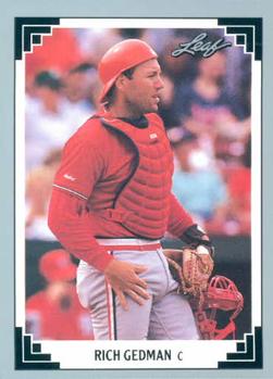 #418 Rich Gedman - St. Louis Cardinals - 1991 Leaf Baseball