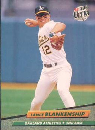 #418 Lance Blankenship - Oakland Athletics - 1992 Ultra Baseball