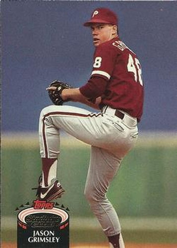 #418 Jason Grimsley - Philadelphia Phillies - 1992 Stadium Club Baseball