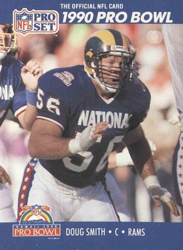 #418 Doug Smith - Los Angeles Rams - 1990 Pro Set Football