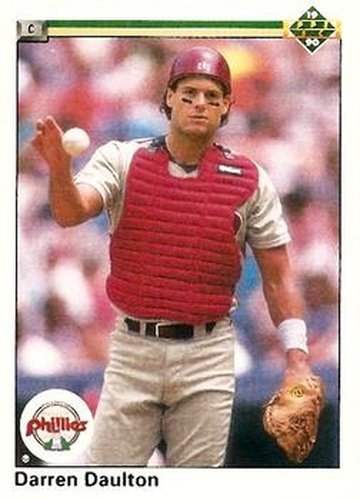 #418 Darren Daulton - Philadelphia Phillies - 1990 Upper Deck Baseball