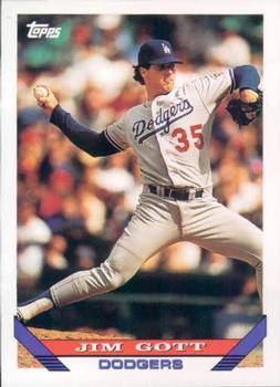 #418 Jim Gott - Los Angeles Dodgers - 1993 Topps Baseball