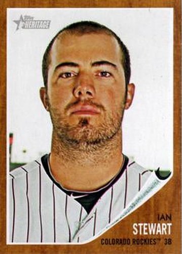 #418 Ian Stewart - Colorado Rockies - 2011 Topps Heritage Baseball