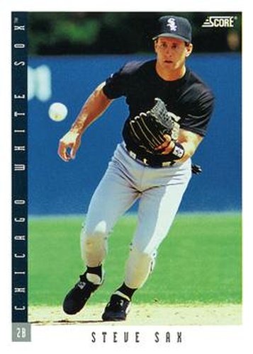 #418 Steve Sax - Chicago White Sox - 1993 Score Baseball
