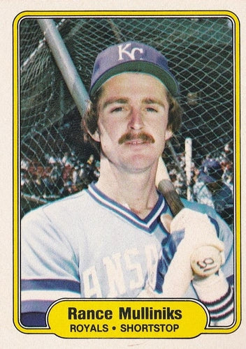 #418 Rance Mulliniks - Kansas City Royals - 1982 Fleer Baseball