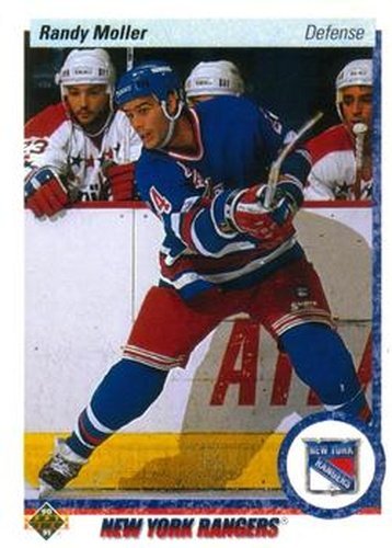 #418 Randy Moller - New York Rangers - 1990-91 Upper Deck Hockey