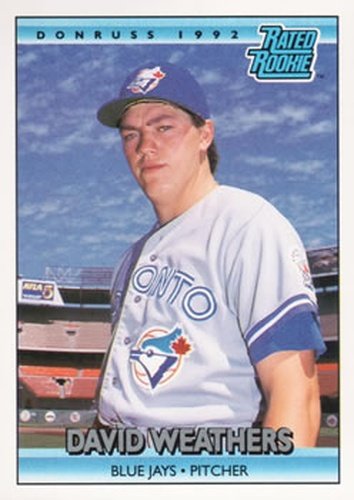 #418 Dave Weathers - Toronto Blue Jays - 1992 Donruss Baseball