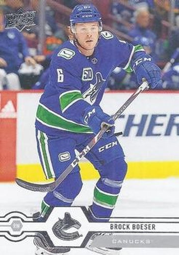 #418 Brock Boeser - Vancouver Canucks - 2019-20 Upper Deck Hockey