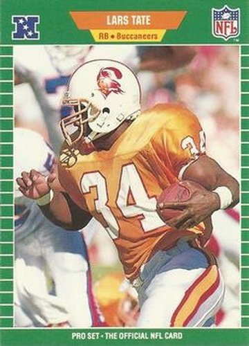 #418 Lars Tate - Tampa Bay Buccaneers - 1989 Pro Set Football