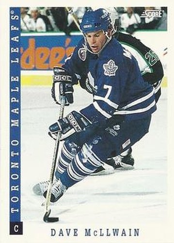 #418 Dave McLlwain - Toronto Maple Leafs - 1993-94 Score Canadian Hockey