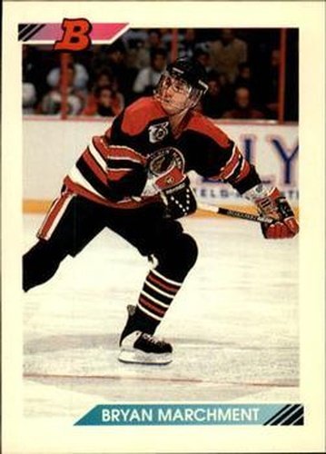 #418 Bryan Marchment - Chicago Blackhawks - 1992-93 Bowman Hockey