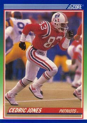 #418 Cedric Jones - New England Patriots - 1990 Score Football