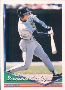 #418 Damion Easley - California Angels - 1994 Topps Baseball