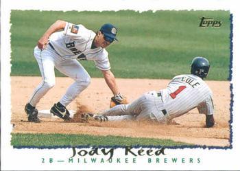 #418 Jody Reed - Milwaukee Brewers - 1995 Topps Baseball