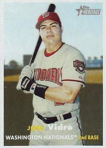 #418 Jose Vidro - Washington Nationals - 2006 Topps Heritage Baseball