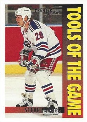 #418 Steve Larmer - New York Rangers - 1994-95 Topps Premier Hockey