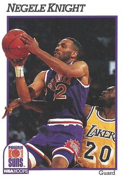 #418 Negele Knight - Phoenix Suns - 1991-92 Hoops Basketball