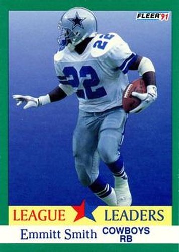 #418 Emmitt Smith - Dallas Cowboys - 1991 Fleer Football