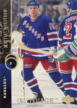 #418 Mattias Norstrom - New York Rangers - 1994-95 Upper Deck Hockey - Electric Ice