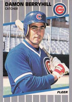 #418 Damon Berryhill - Chicago Cubs - 1989 Fleer Baseball