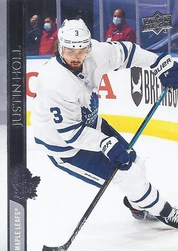 #418 Justin Holl - Toronto Maple Leafs - 2020-21 Upper Deck Hockey