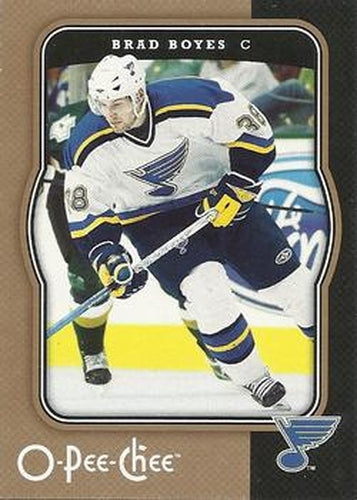 #418 Brad Boyes - St. Louis Blues - 2007-08 O-Pee-Chee Hockey