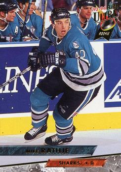 #418 Mike Rathje - San Jose Sharks - 1993-94 Ultra Hockey