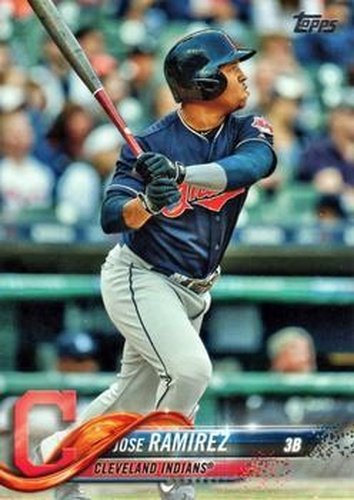 #418 Jose Ramirez - Cleveland Indians - 2018 Topps Baseball