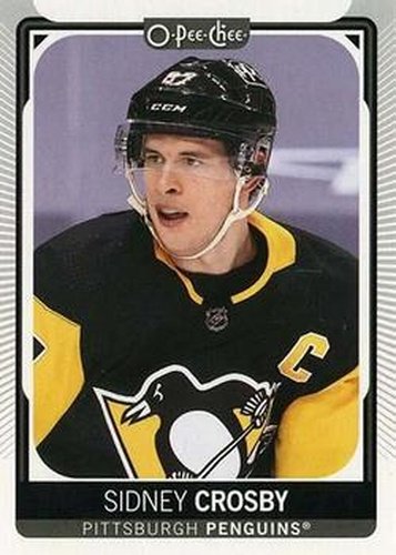 #418b Sidney Crosby - Head Shot - Pittsburgh Penguins - 2021-22 O-Pee-Chee Hockey