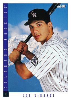 #419 Joe Girardi - Colorado Rockies - 1993 Score Baseball