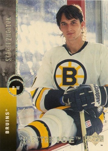 #419 Sergei Zholtok - Boston Bruins - 1994-95 Upper Deck Hockey - Electric Ice