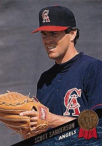 #419 Scott Sanderson - California Angels - 1993 Leaf Baseball