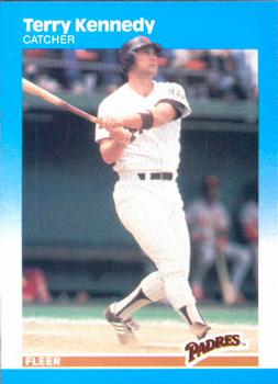 #419 Terry Kennedy - San Diego Padres - 1987 Fleer Baseball