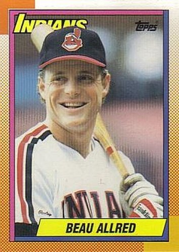 #419 Beau Allred - Cleveland Indians - 1990 Topps Baseball