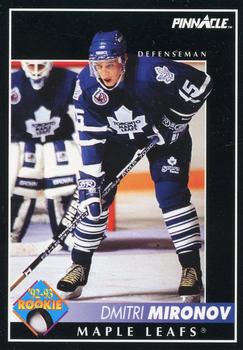 #419 Dmitri Mironov - Toronto Maple Leafs - 1992-93 Pinnacle Canadian Hockey