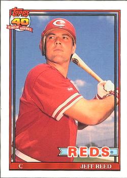 #419 Jeff Reed - Cincinnati Reds - 1991 O-Pee-Chee Baseball