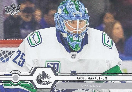 #419 Jacob Markstrom - Vancouver Canucks - 2019-20 Upper Deck Hockey