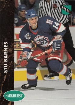 #419 Stu Barnes - Winnipeg Jets - 1991-92 Parkhurst Hockey