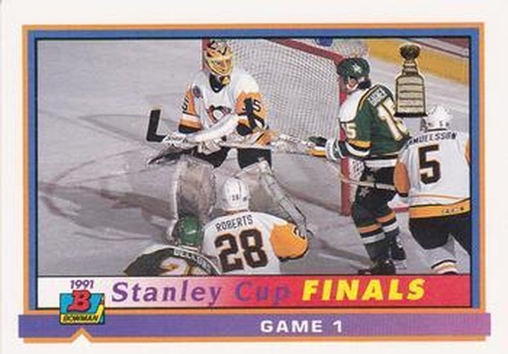 #419 Stanley Cup Finals Game 1 - Minnesota North Stars / Pittsburgh Penguins - 1991-92 Bowman Hockey