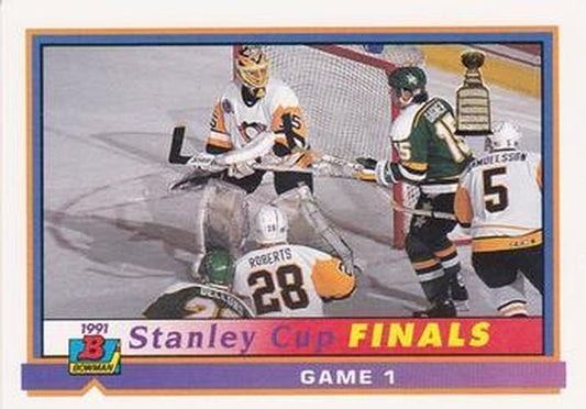 #419 Stanley Cup Finals Game 1 - Minnesota North Stars / Pittsburgh Penguins - 1991-92 Bowman Hockey