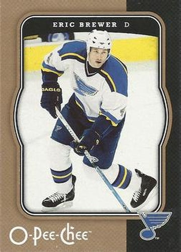 #419 Eric Brewer - St. Louis Blues - 2007-08 O-Pee-Chee Hockey