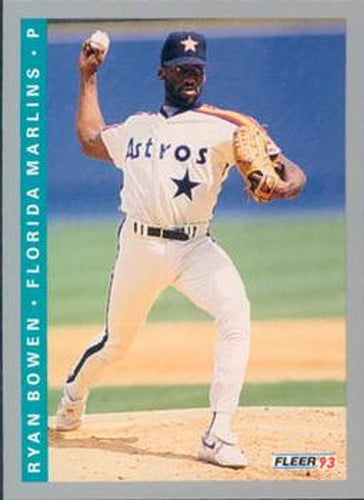 #419 Ryan Bowen - Florida Marlins - 1993 Fleer Baseball