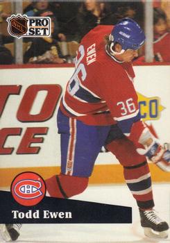 #419 Todd Ewen - 1991-92 Pro Set Hockey