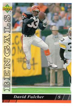 #419 David Fulcher - Cincinnati Bengals - 1993 Upper Deck Football