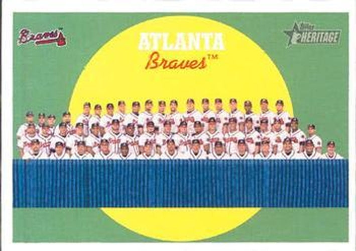 #419 Atlanta Braves - Atlanta Braves - 2008 Topps Heritage Baseball