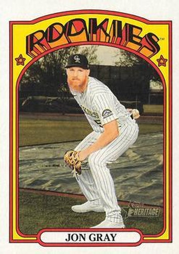 #419 Jon Gray - Colorado Rockies - 2021 Topps Heritage Baseball